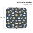 thumbnail image 2 of Yiaed Cartoon Animals Print Leather Coasters for Drinks - Cup Coasters Coffee Table Kitchen Table Bar, Home & Office Gifts Handmade Drink Coasters-Square, 2 of 6