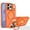 Orange, variant on Shimist for iPhone 17 Pro Max 6.9" with Built-in Camera Stash Stand Compatible with MagSafe Slim Fit & Lightweight Hard Back Cover Clear Case Matte,Orange