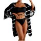 thumbnail image 2 of Trajes de baño para mujer, Trajes de baño para mujer, Conjunto de bikini sólido de alto contraste para mujer, Conjuntos de trajes de baño para mujer, 2 of 8