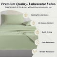 thumbnail image 5 of Loomsnest 1800 Series Double Brushed Microfiber 4 Piece King Sheet Set, Hotel Style, Wrinkle & Fade Resistant, 16 Inch Deep Pocket, Sage, 5 of 10