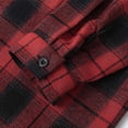 thumbnail image 6 of Yutgune Mens Plus Size Oversized Plaid Flannel Shirt Long Sleeve Loose Button Up Shirt, 6 of 8