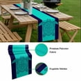thumbnail image 5 of Turtle Mandalas Table Runner - 70 Inch Long, Kitchen Dining Table Runner Dresser Scarves, Boho Modern Abstract Blue Stripe Summer Farmhouse Decor for Coffee Tables Wedding Party Banquet, 5 of 8