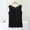 Black, variant on Womens Sleep Tank Top Sleeveless Solid Color Built In Bra Camisole Pajama Top
