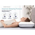 thumbnail image 5 of Queen Memory Foam Pillow 2-Pack Cooling Gel-Infused Orthopedic Pillow with Removable Bamboo Viscose Cover, 5 of 6