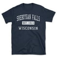 thumbnail image 1 of Sheboygan Falls Wisconsin Classic Established Men's Cotton T-Shirt, 1 of 1