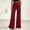 07-Wine, variant on Women's High Waisted Wide Leg Pants, Elastic Waist Seamed Front Trousers with Pockets, Casual Loose Fit Flowy Dress Pants for Work Office Daily Wear 05-Navy XL