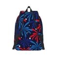 thumbnail image 3 of Balery Red White Blue Fireworks Vintage Canvas Backpack for Men and Women - Large Capacity, Durable Travel Laptop Bag for School, Work, Hiking, and Outdoor Activities-Medium, 3 of 7