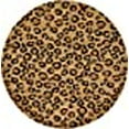 thumbnail image 3 of Unique Loom Tapis Design Wildlife Léopard 8' x 8' Rond Brun Clair/noir, 3 of 10