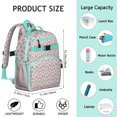 thumbnail image 6 of Strawberry Inspired Backpack, Durable Waterproof Lightweight Bag with Buckle, Spacious Multi Compartments, Great Birthday Gift Idea, 6 of 6