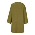 thumbnail image 4 of Lovskoo Long Cardigans for Women Trendy Long Sleeve Solid Color Cardigan Sweater Long V-Neck Pocket Knit Top Sweater Coat Green, 4 of 7