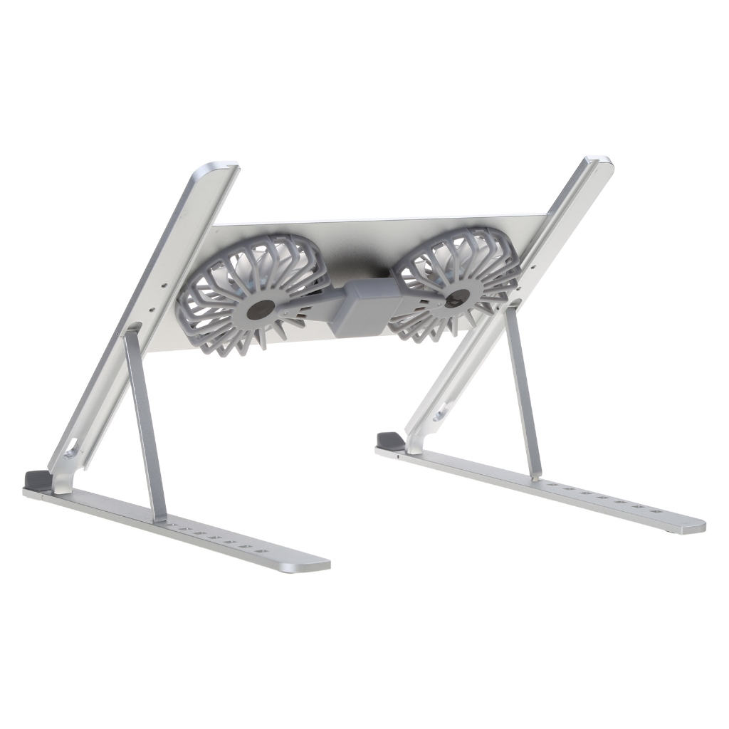 Boneruy Laptop Stand Riser with Cooling Fans Holder Foldable Bracket
