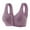 Purple, variant on Bras for Older Women Front Closure Full Coverage Push Up Comfortable No Underwire Seamless Plus Size Everyday Bra,Purple,42 C