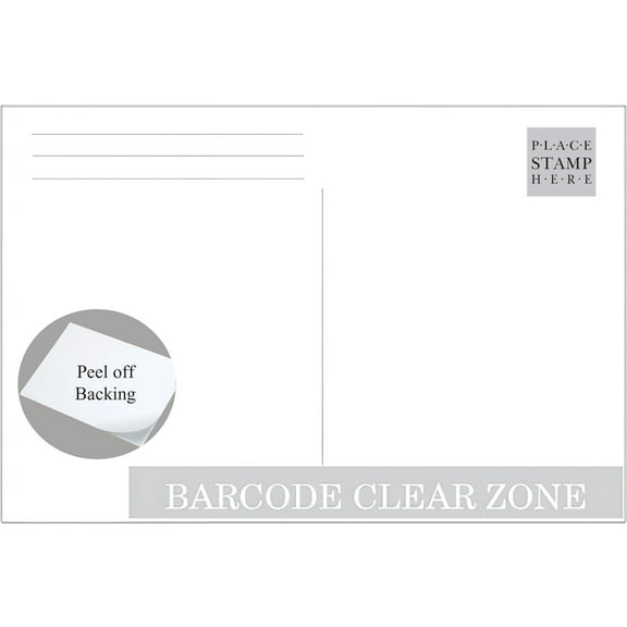 Photographer's Edge, Do-it-yourself Photo Postcards, Self Adhesive, Pack of 50, 4" X 6"