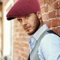 thumbnail image 3 of lnmuld Solid Cotton Flat Cap Classic Ivy Newsboy Hat for Men Size:One Size, 3 of 5