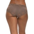 thumbnail image 4 of Paramour by Felina | Stripe Delight Hipster | Panty | Lace | Mid RIse (Mink, X-Large), 4 of 4