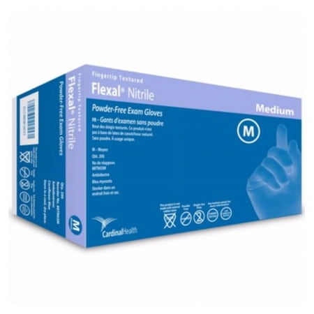 Flexal Nitrile Exam Gloves Medium, 200/Box -2 Pack