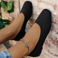 thumbnail image 4 of Mostsola Flats for Women Slip on Square Toe Ballet Flats Shoes Casual Knit Mesh Dress Shoes, 4 of 8