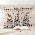 thumbnail image 3 of Coffee Gnomes Outdoor Waterproof Pillow Covers, Coffee Cups Beans Beige Plaid Decorative Square Throw Pillowcase Sofa Cushion Sham for Patio/Couch/Chair, 24"x24" 2 Pack, 3 of 8