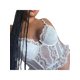 thumbnail image 4 of SAYOO , camisola de verano y otoño para mujer, blusas de malla de encaje sin mangas con cuello en V y decoración de flores de estilo informal para mujer SAYOO Moda, 4 of 9