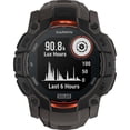 thumbnail image 2 of Reloj inteligente GPS Garmin Instinct 3 Solar negro con correa de color carbón, 2 of 9