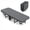 Dark Gray, variant on ijuicy 75"x24" Folding Bed with Memory Foam Mattress, Foldable Portable Rollaway Bed with Lockable Wheels,Light Gray
