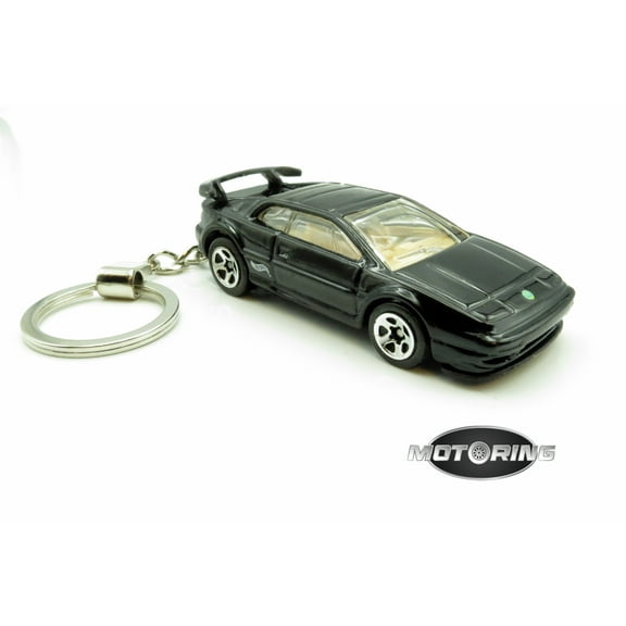 Keychain Lotus Espirit Black Car Rare Novelty 1:64 Diecast