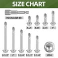 thumbnail image 3 of 45 PCS #14 x 3-1/2" Hex Washer Head Self Drilling Screw, 410 Stainless Steel Fast Self Tapping Screws, Flanged Sheet Metal Screws, 3 of 6
