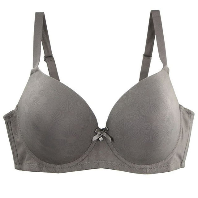 WRKEKC Bras for Women Plus Size Underwire Bra with Jacquard Design and Full Coverage for CDE Cup