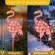 thumbnail image 5 of Luces solares de jardín HOMEIMPRO Flamingo 27 LED a prueba de agua, 5 of 8