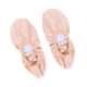 thumbnail image 4 of par de zapatos de baile ligeros sin cordones, zapatos de yoga, suela de gimnasio, zapatos de ballet para niños y adultos, talla 37, 4 of 5