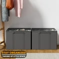 thumbnail image 5 of SpaceAid Shoe Organizer for Closet, 2 Pack, Fits 16-32 Pairs, Gray, 5 of 7