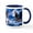 White/Navy Inside, variant on CafePress - Wolf Decor - 11 oz Ceramic Mug - Novelty Coffee Tea Cup