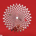 thumbnail image 1 of Decoración Acrílico Girasol Redondo Mural Efecto espejo Etiqueta de la pared Calcomanía para el hogar (Plata), 1 of 8