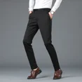 thumbnail image 4 of Pantalones de traje rectos para hombre, pantalones negros de verano para hombre, 9 pantalones cortos, reseñas coreanas, muchos elegantes, de alta calidad, 2024 con estilo, 4 of 5