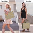 thumbnail image 6 of Large Capacity Tote Bag,Black White Checker Sunflower Pattern Handbag Fashion Luxury Tote Bag,15.7"x13"x 5.1" Inches,Laptop Compatible, 6 of 6