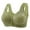 Green, variant on yievot Daisy Bras for Older Women Front Closure Wireless Supportive Bras Full Coverage Push Up Bras Breathable Cotton Bras
