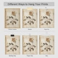 thumbnail image 3 of PixonSign Adhesive Canvas Poster Autumn Grunge Forest Flowers Leaf Frameless Wall Art Nature Wilderness Digital Art Dark Botanical Floral Elements Vintage Artwork Home Decorative - 8"x10", 3 of 5