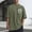Army Green#16, variant on Men Printed Casual Sports Washed Distressed T-shirt Short Sleeve Round-neck Top Blouse