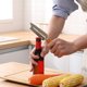 thumbnail image 5 of Cuchillo para Pelar con Mango de Madera, Utensilios de Cocina, Pelador, Rebanador, Cavador, Botella, Cuchillo Multifuncional de Acero Inoxidable para Fruta., 5 of 6