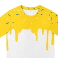 thumbnail image 4 of Boys Summer 2-Piece Set 6-12 Months 12-24 Months 2t 3t 4t 5t 6t 7t Children Cool Print Short Sleeve T-Shirt And Elastic Waist Shorts(Yellow,9-10 Years), 4 of 5