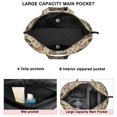 thumbnail image 3 of Beige Chicken Folk Pattern Travel Tote Bags for Women Carry On,Large Weekender Bags for Women Travel,Multi Functional Duffle Bag for Work,Shopping,Sports, 3 of 5
