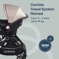 thumbnail image 2 of Carriola para bebe y Portabebe para auto - Cinturón de 5 puntos - Recién Nacidos o Hasta 15 kg - Compacta y Plegable, 2 of 10