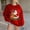 Red, variant on Tetras Oversized Hooded Cardigans for Women,Women's Fashion Long Sleeves Round Neck Christmas Print Loose Tops,Blouse Sweatshirts