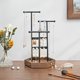 thumbnail image 2 of Expositor de Joyas, Soporte de Joyas, Organizador para Joyas de Metal y Madera, Regalo Ideal, Negro, 2 of 7