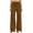 Brown, variant on QQZ Flowy Wide Leg Cargo Joggers Pants For Women, Elastic Waist Drawstring Casual Track Pants, Daily Lounging Weekend Travel Outfits