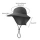 thumbnail image 4 of Sombrero de pesca con solapa para el cuello para hombres UPF 50+ protección solar sombrero para senderismo sombrero de ala ancha para ciclismo al aire libre montañismo, 4 of 8