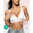 thumbnail image 2 of Bra OEAK para mujer, inalámbrico, cómodo, de apoyo, color blanco S, 2 of 8