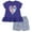 Navy / light blue, hearts, variant on imagikids Hearts Girls Peplum T-Shirt and Chambray Shorts Outfit Set Toddler to Big Kid Sizes