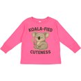 thumbnail image 3 of Inktastic Adorable Koala-fied Cuteness Baby and Kids Boys or Girls Long Sleeve Toddler T-Shirt, 3 of 5