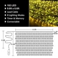 thumbnail image 4 of Christmas Lights, 9.8ft x 6.6ft 192 LED Christmas Net Lights with 8 Modes, Connectable, Timer, Waterproof Low Voltage Bush Mesh Fairy String Lights for Christmas, Xmas Tree Decorations, 4 of 10